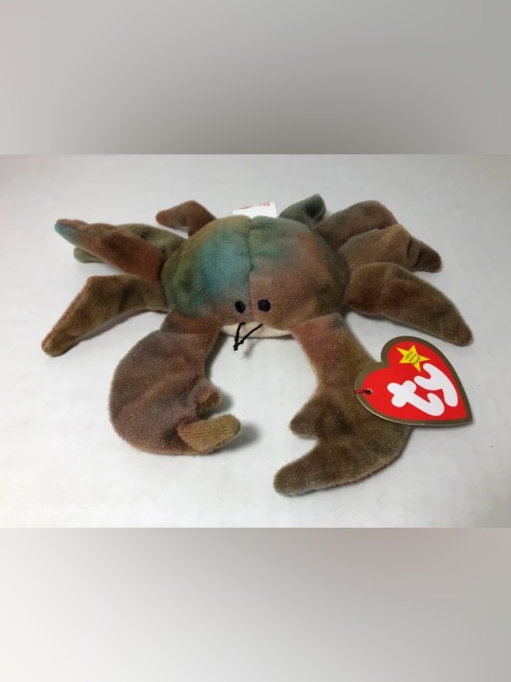 Teenie Beanie Babies Claud the Crab McDonalds Collab 1999 New in Bag Vintage Toy